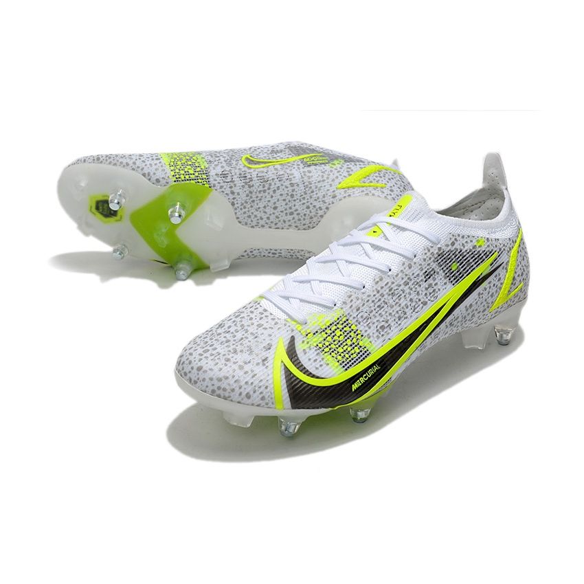 Nike Mercurial Vapor XIV Elite SG-PRO White Black Metallic Silver Volt