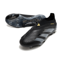 adidas Predator Elite Laceless FG - Black Black Vlot