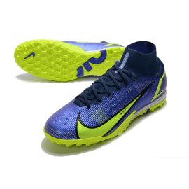 Nike Mercurial Superfly 8 Elite TF Football Boots - Sapphire Volt Blue Void