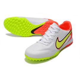 Nike Tiempo Legend 9 Elite TF Soccer Cleats White Volt Bright Crimson