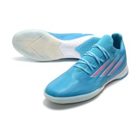 adidas X Speedflow .1 IN Sapphire Edge - Sky Rush Shock Pink Footwear White