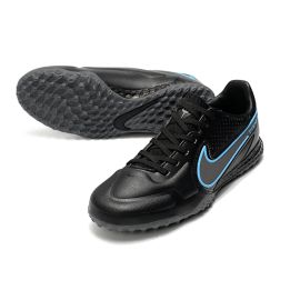 Nike Tiempo Legend 9 Elite TF Soccer Cleats Black Black Iron Grey