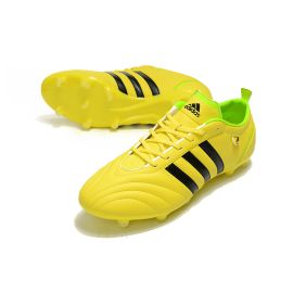 adidas adiPURE FG Leather Cleats - Yellow Black