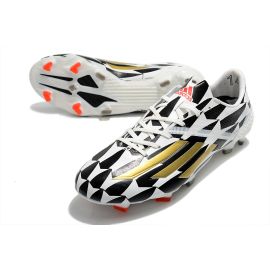 Adidas F50 Ghosted Adizero FG White Black Gold