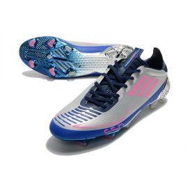 Adidas F50 Ghosted FG UCL - Silver Metallic Shock Pink Conavy