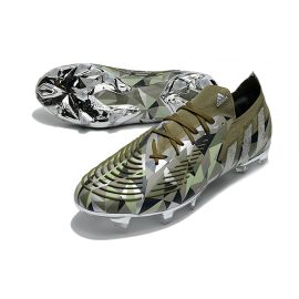 Adidas Predator Edge.1 Crystal Low FG Swarovski - Focus Olive Silver Metallic Magic Lime