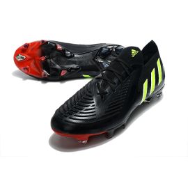 Adidas Predator Edge.1 Low FG '22-23 Black Pack' Black Team Solar Green Solar Red