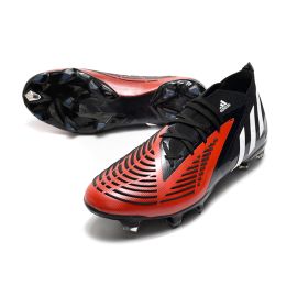 adidas Predator Edge.1 FG Custom - Black/White/Red