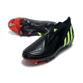 Adidas Predator Edge + FG Core Black Solar Green Solar Red