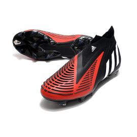 Adidas Predator Edge+ FG Custom Black White Red