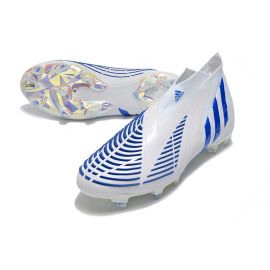 Adidas Predator Edge + FG Diamond Edge - Footwear White Hi-Res Blue