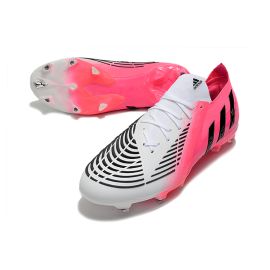 Adidas Predator Edge LZ.1 Low FG Unite Football - Solar Pink Core Black Footwear White