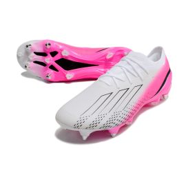 Adidas X Speedportal .1 SG-Pro Soccer Cleats White Pink Black