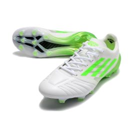 Adidas X Speedportal 99 Leather FG - White_Solar green_White