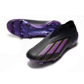 adidas X Speedportal + FG Black Panther - Core Black Tribe Purple Gold Metallic