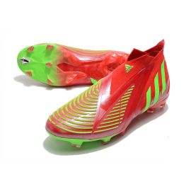 Adidas Predator Edge+ FG Game Data - Solar Red Team Solar Green Black