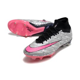 Nike Air Zoom Mercurial Superfly IX Elite Pro SG Anti-Clog - Metallic Silver_Hyper Pink_Black