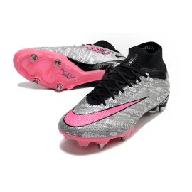 Nike Air Zoom Mercurial Superfly IX Elite XXV SG-Pro - Metallic Silver_Hyper Pink_Black