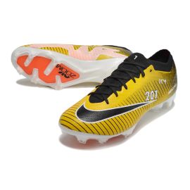 Nike Air Zoom Mercurial Vapor 15 Elite KM 201 FG Yellow Black White Orange