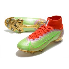 Nike Mercurial Superfly 8 Elite FG Green Red Gold