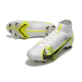 Nike Mercurial Superfly 8 Elite FG White_Black Metallic_Silver Volt