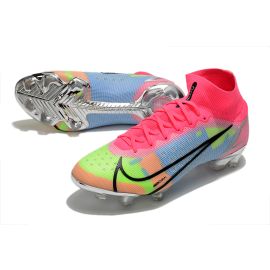 Nike Mercurial Superfly 8 Elite FG White Pink Metallic Silver Mulitcolor