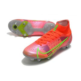 Nike Mercurial Superfly 8 Elite SG-PRO Bright Crimson Metallic Silver