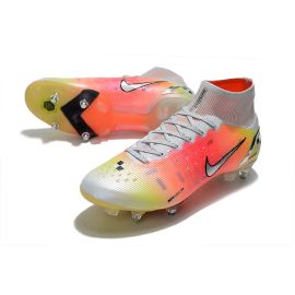 Nike Mercurial Superfly 8 Elite SG-PRO White Metallic Silver Pure Platinum