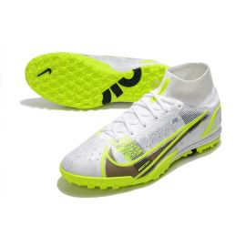 Nike Mercurial Superfly 8 Elite TF White Black Metallic Silver Volt