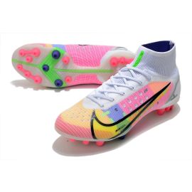 Nike Mercurial Superfly Dragonfly 8 Elite AG-PRO White Metallic Silver Dark Raisin