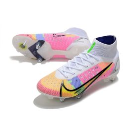 Nike Mercurial Superfly Dragonfly 8 Elite SG-PRO White Metallic Silver Dark Raisin