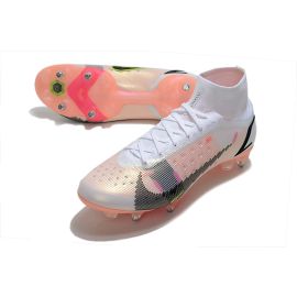 Nike Mercurial Superfly VIII Elite SG-PRO White Black Bright Crimson Pink Blast