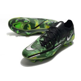 Nike Phantom GT2 Elite FG Shockwave Pack Black Metallic Platinum Green Strike