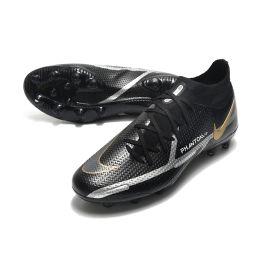 Nike Phantom GT 2 DF Elite AG Pro Black Metallic Dark Grey Gold Silver