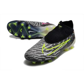 Nike Phantom GX Elite Fusion DF FG Link - Black_Volt_White_Blue Glow