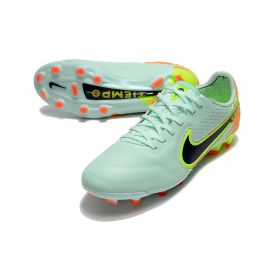 Nike Tiempo Legend 9 Elite FG Bonded - Green/Blackened Blue/Total Orange