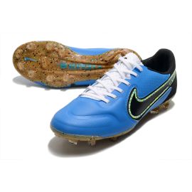 Nike Tiempo Legend 9 Elite FG Photo Blue Neon Yellow Black