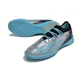 adidas X Crazyfast Messi .1 IC Infinito - Silver Metallic_Bliss Blue_Core Black