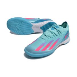 adidas X Crazyfast Messi x Miami .1 IN Soccer Shoes - Turquosie_Pink