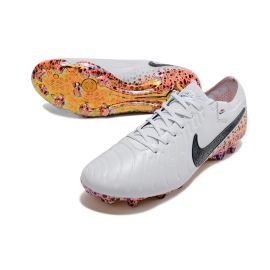 Nike Tiempo Legend  10 Elite FG 'Safari' - Grey Black Orange Volt