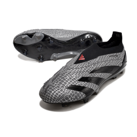 Adidas Predator Elite Laceless FG Black Gray