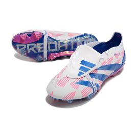 Adidas Predator Elite Fold-over Tongue FG White Pink Blue