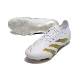 adidas Predator Elite FG Day Spark - Footwear White Gold Metallic Footwear White