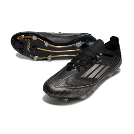 adidas F50 .1 Elite Laceless FG Dark Spark - Core Black/Iron Metal/Gold Metallic