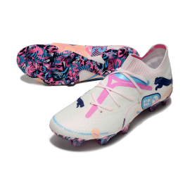 PUMA Future 7 Ultimate FG_AG Volume Up - White/Luminous Blue/Poison Pink/Fizzy Melon/Bluemazing