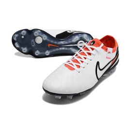 Nike Tiempo Legend 10 Elite FG - White Black Bright Crimson