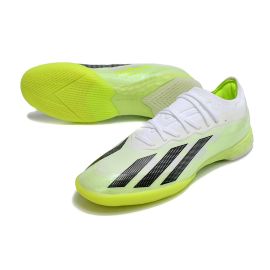 adidas X CrazyFast.1 IN - Cloud White Core Black Lucid Lemon