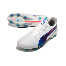 PUMA King Ultimate FG/AG Formula - PUMA White/Bluemazing/Flat Light Gray/Sunset Glow