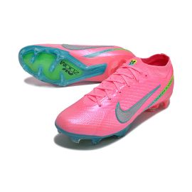 Nike Air Zoom Mercurial Vapor 15 Elite FG Pink Blue Green