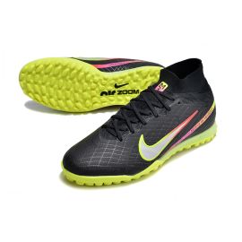 Nike Zoom Mercurial Superfly IX Elite TF Soccer Cleats - Black Volt Pink